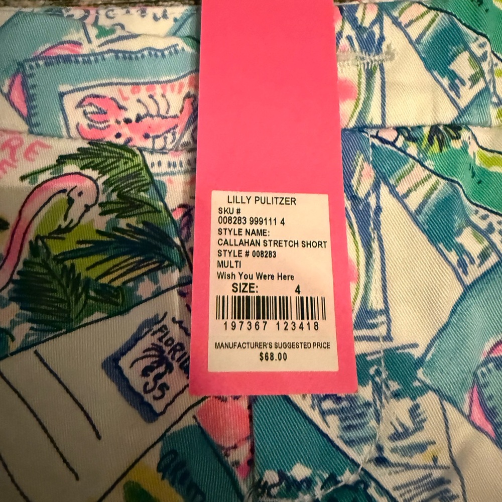 NWT Lilly Pulitzer size 4 Callahan short - Picture 2 of 3